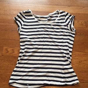 Navy blue striped shirt